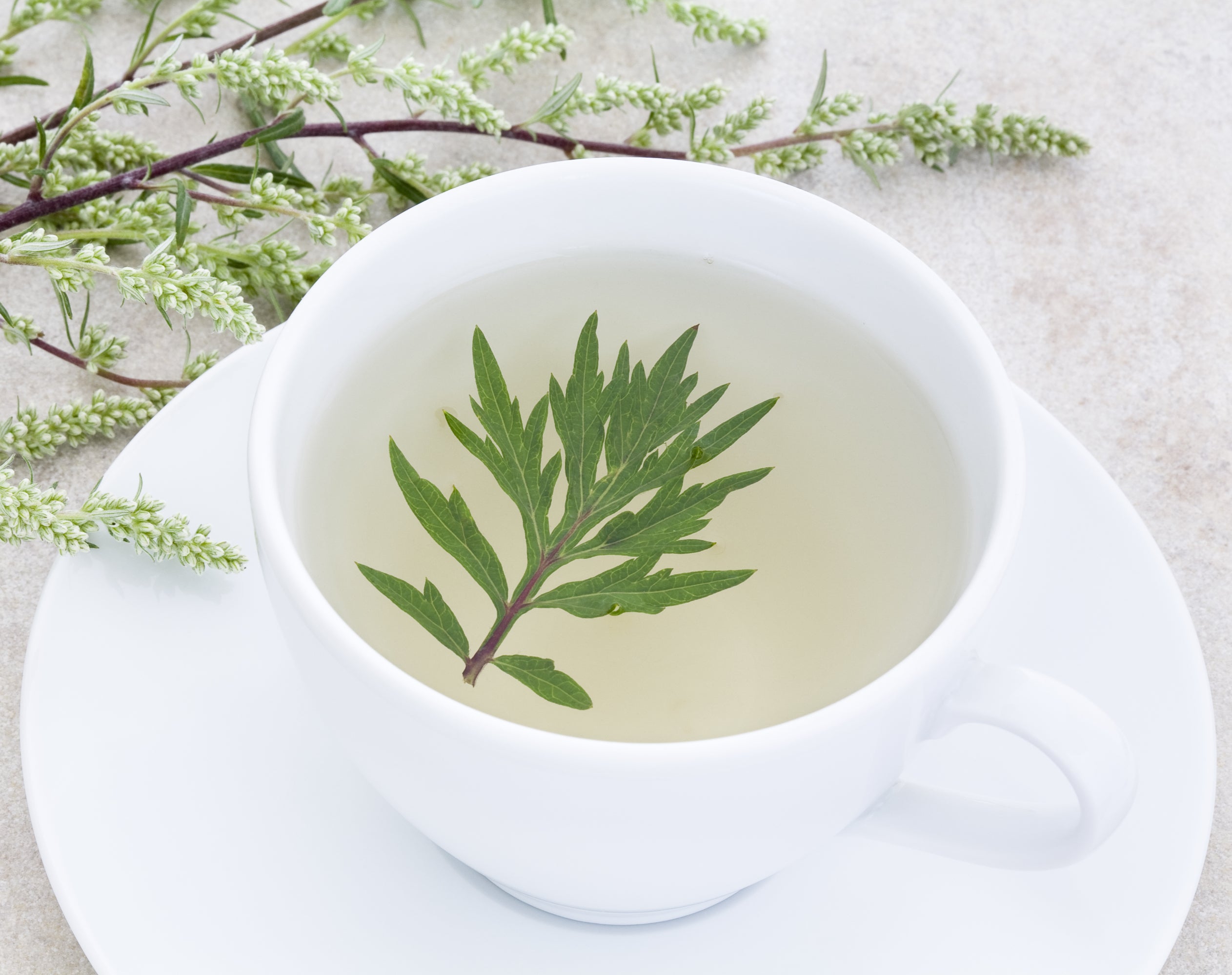Herbal tea with fresh leaves for gentle detox vs cleanse.